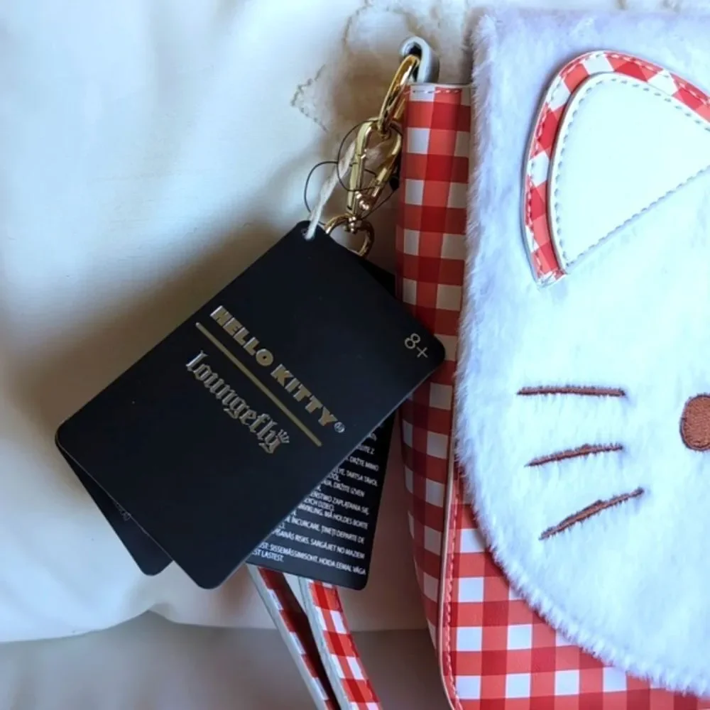 Hello Kitty Sanrio/ Loungefly ♥️🍒💌Red Gingham Collectible Purse